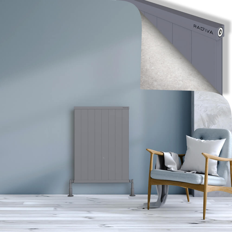RIO Dekoratif Alüminyum Radyatör 900x804 Gri