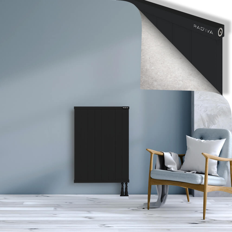 RIO Dekoratif Alüminyum Radyatör 900x804 Siyah