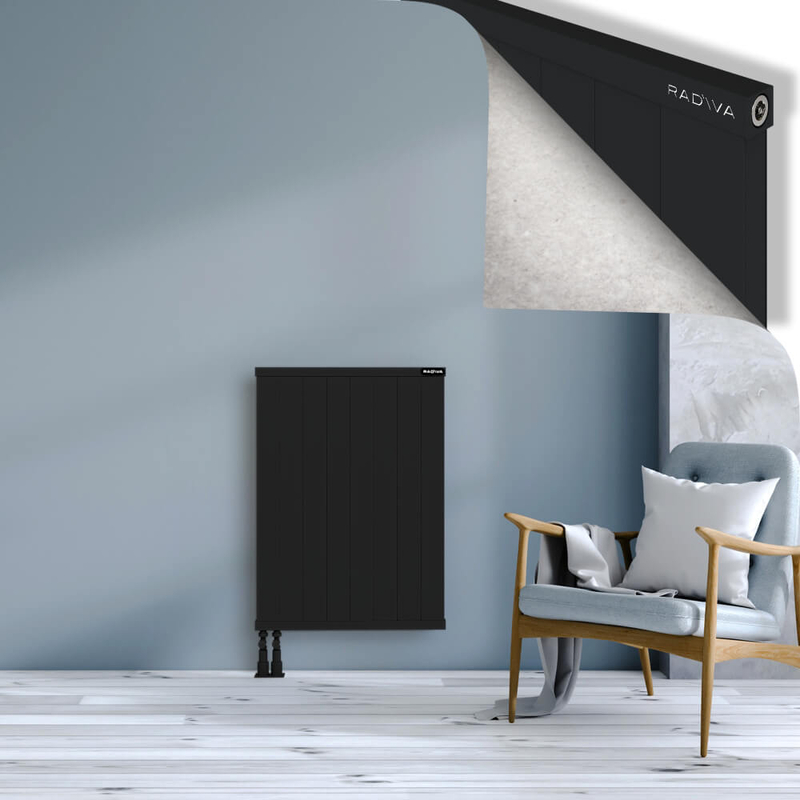 RIO Dekoratif Alüminyum Radyatör 900x804 Siyah