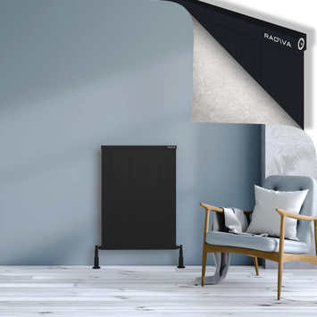 Radiva - Rio Dekoratif Alüminyum Radyatör 900x804 Siyah