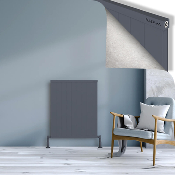 Radiva - Rio Dekoratif Alüminyum Radyatör 900x904 Antrasit