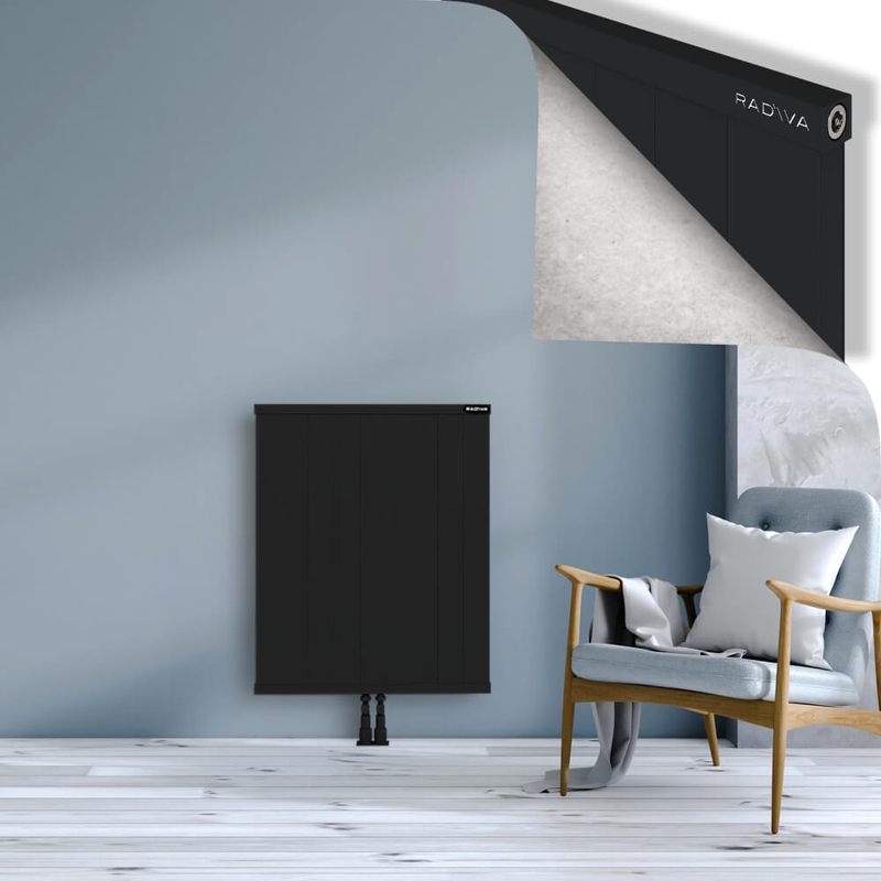 RIO Dekoratif Alüminyum Radyatör 900x904 Siyah