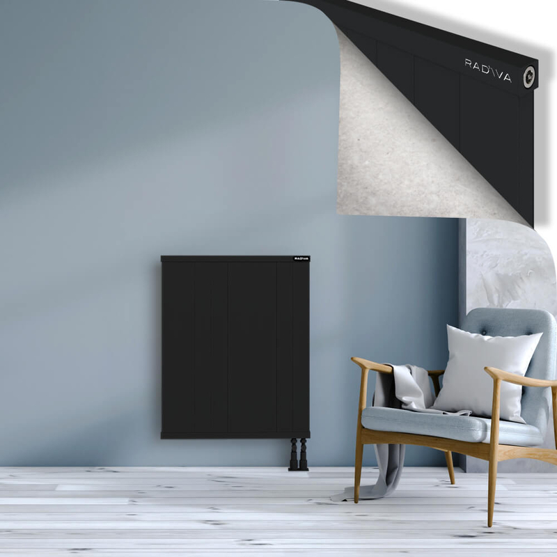 RIO Dekoratif Alüminyum Radyatör 900x904 Siyah