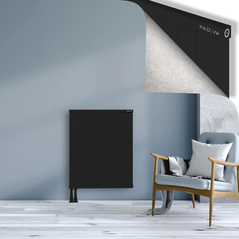 RIO Dekoratif Alüminyum Radyatör 900x904 Siyah