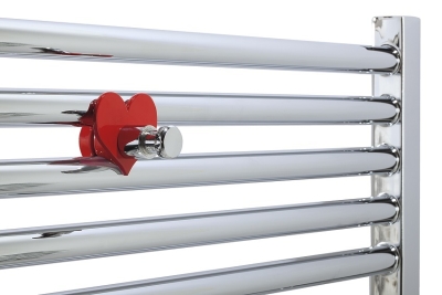 Rob Hook for Towel Warmers H03 Metal Heart Rouge-Chrome