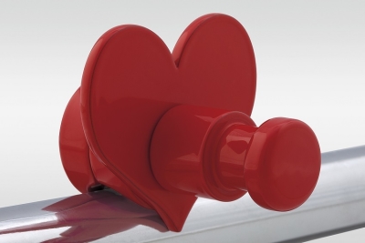 Rob Hook for Towel Warmers H03 Metal Heart Rouge