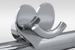 Rob Hook for Towel Warmers H04 Metal Heart Chrome - Thumbnail
