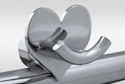 Rob Hook for Towel Warmers H04 Metal Heart Chrome