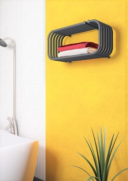 Radiva - Santorini Decorative Towel Warmer 700x330 Anthracite