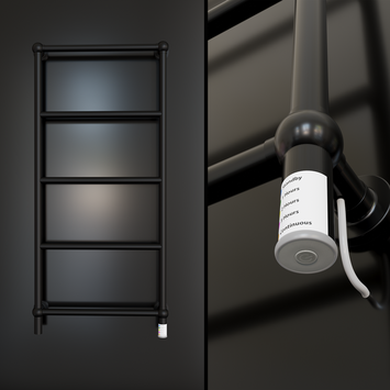 - SEINE Kuru Elektrikli Havlupan 600x1200 Siyah 230W  - SEINE Kuru Elektrikli Havlupan 600x1200 Siyah 230W