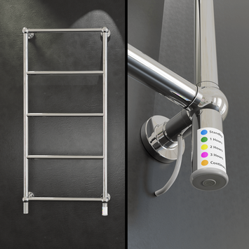 Radiva - Seine Kuru Elektrikli Havlupan 600x1200 Krom 230W