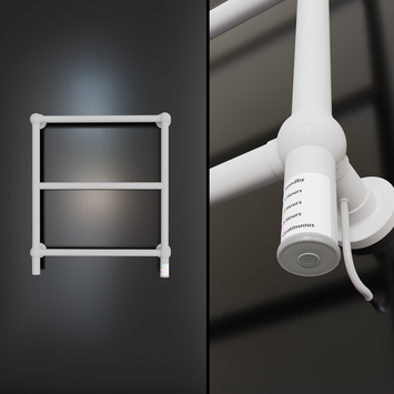 Radiva - Seine Kuru Elektrikli Havlupan 600x700 Beyaz 150W