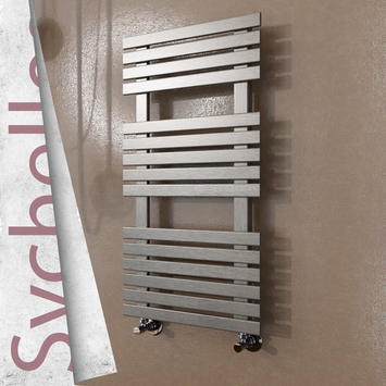Radiva - Seychelles Acier Inoxydable Sèche Serviettes 500x940 Brushed Finish