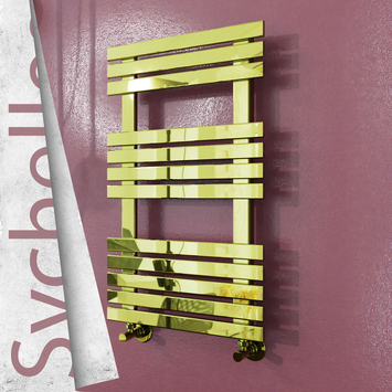 Radiva - Seychelles Sèche Serviettes Décoratif 500x790 (Acier Inoxydable) Or