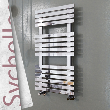 Radiva - Seychelles Sèche Serviettes Décoratif 500x940 (Acier Inoxydable) Finition de polissage