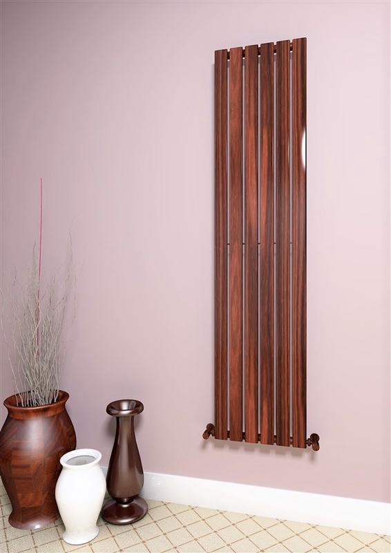 Silba Decorative Towel Warmer 410x1800 Wood Effect