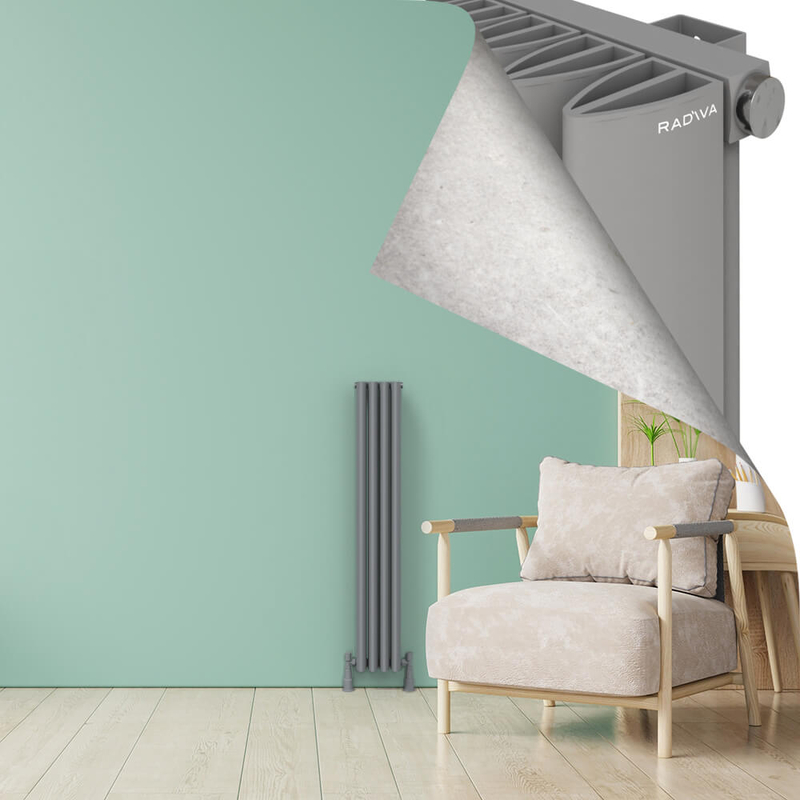 SIMI Radiateur en Aluminium 1200x185 Gris