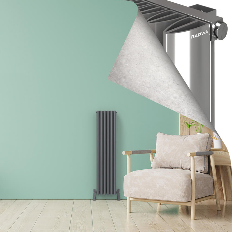 SIMI Alüminyum Radyatör 1200x280 Plazma Gri