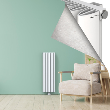 SIMI Aluminium Radiator 1200x375 White - Thumbnail