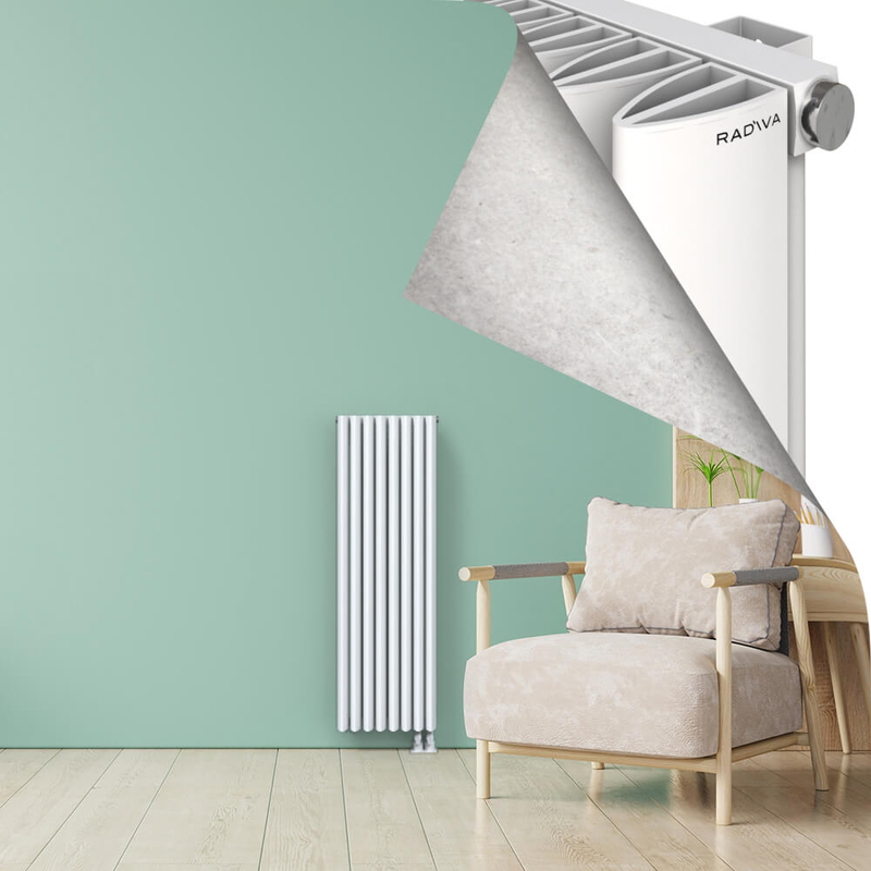 SIMI Aluminium Radiator 1200x375 White