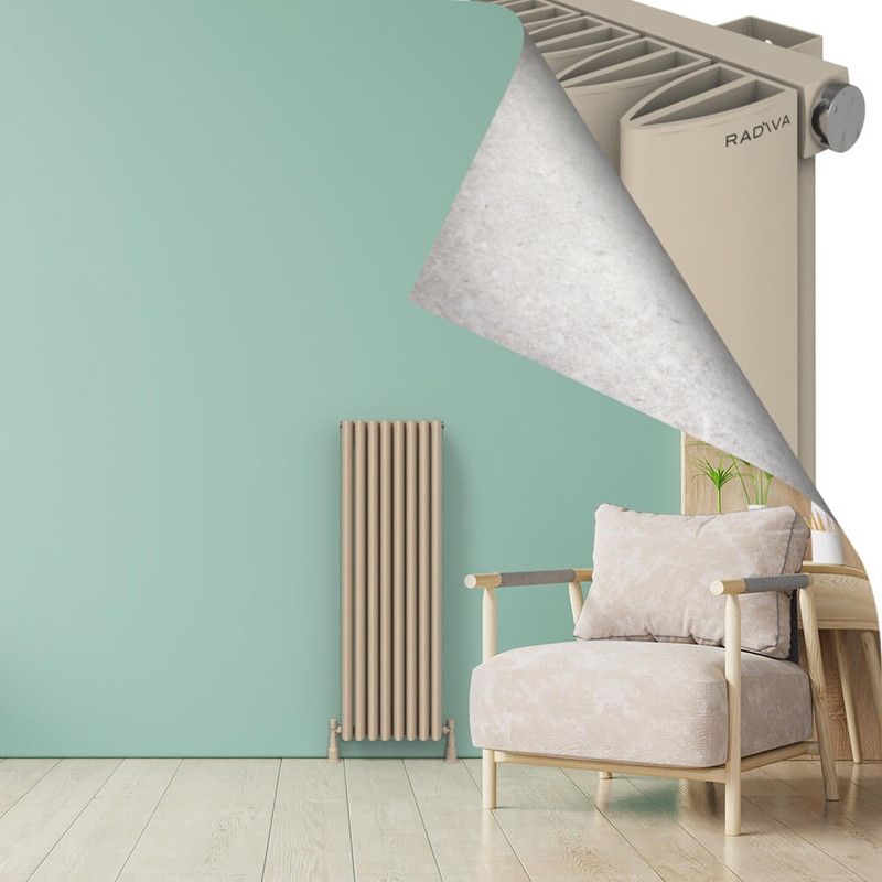 SIMI Aluminium Radiator 1200x375 Cappucino