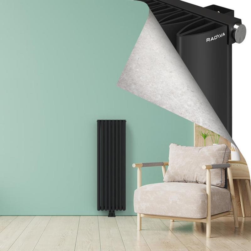 SIMI Aluminium Radiator 1200x375 Dark Anthracite