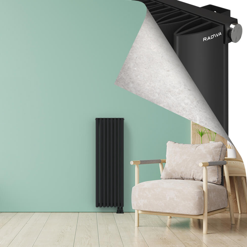SIMI Aluminium Radiator 1200x375 Dark Anthracite
