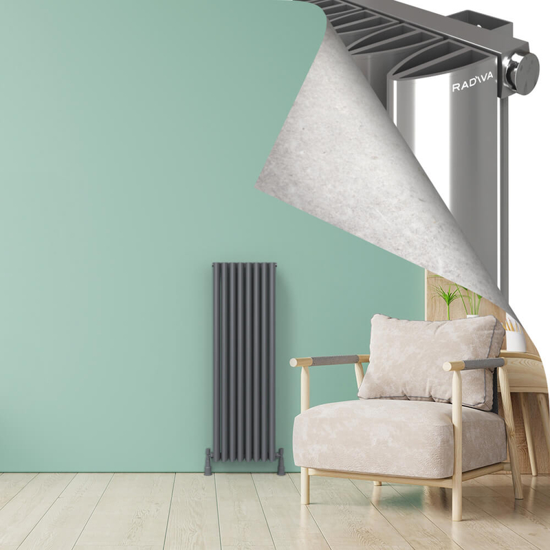 SIMI Aluminium Radiator 1200x375 Plasma Grey