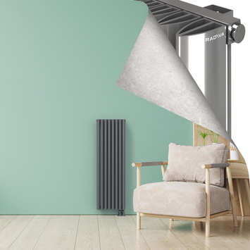 SIMI Aluminium Radiator 1200x375 Plasma Grey - Thumbnail