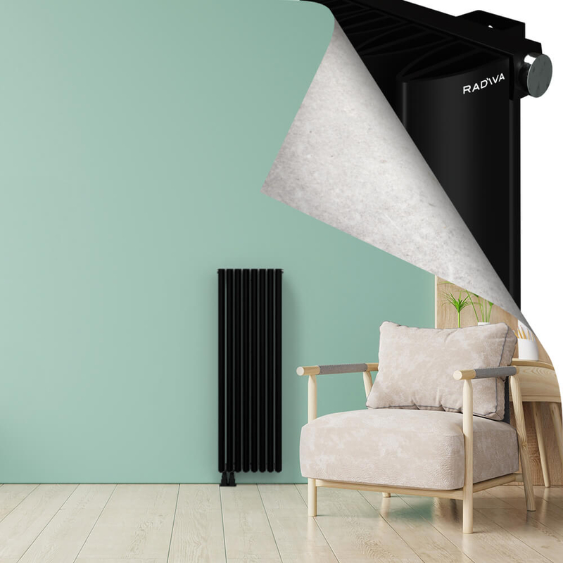 SIMI Aluminium Radiator 1200x375 Black