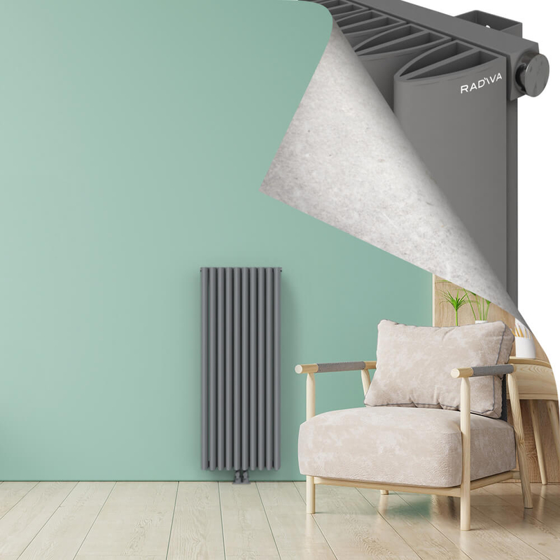SIMI Radiateur en Aluminium 1200x470 Gris