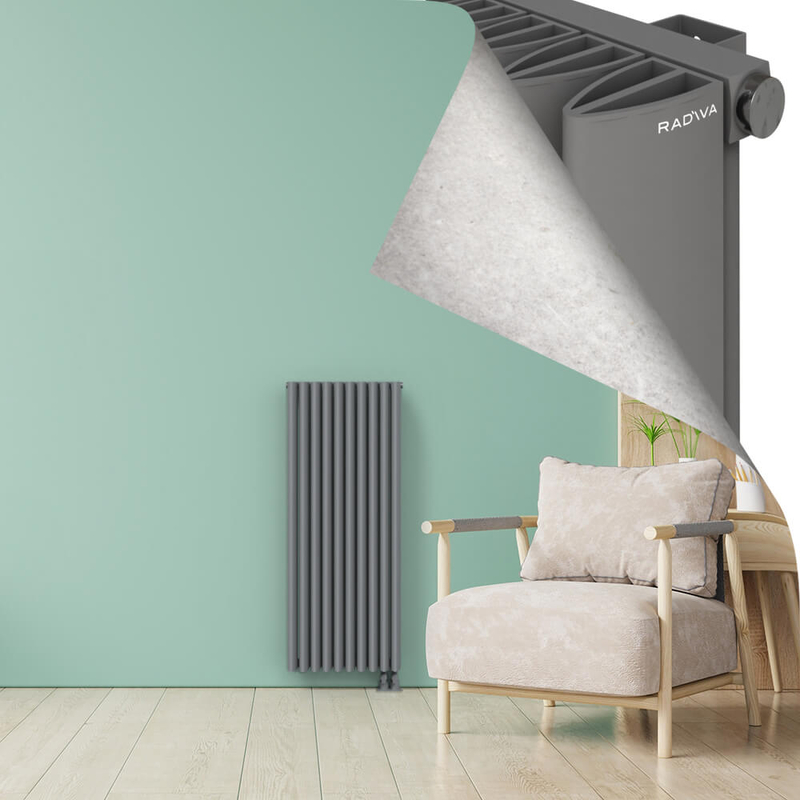 SIMI Radiateur en Aluminium 1200x470 Gris