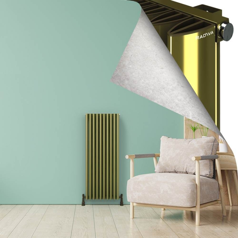 SIMI Radiateur en Aluminium 1200x470 Plasma Laiton