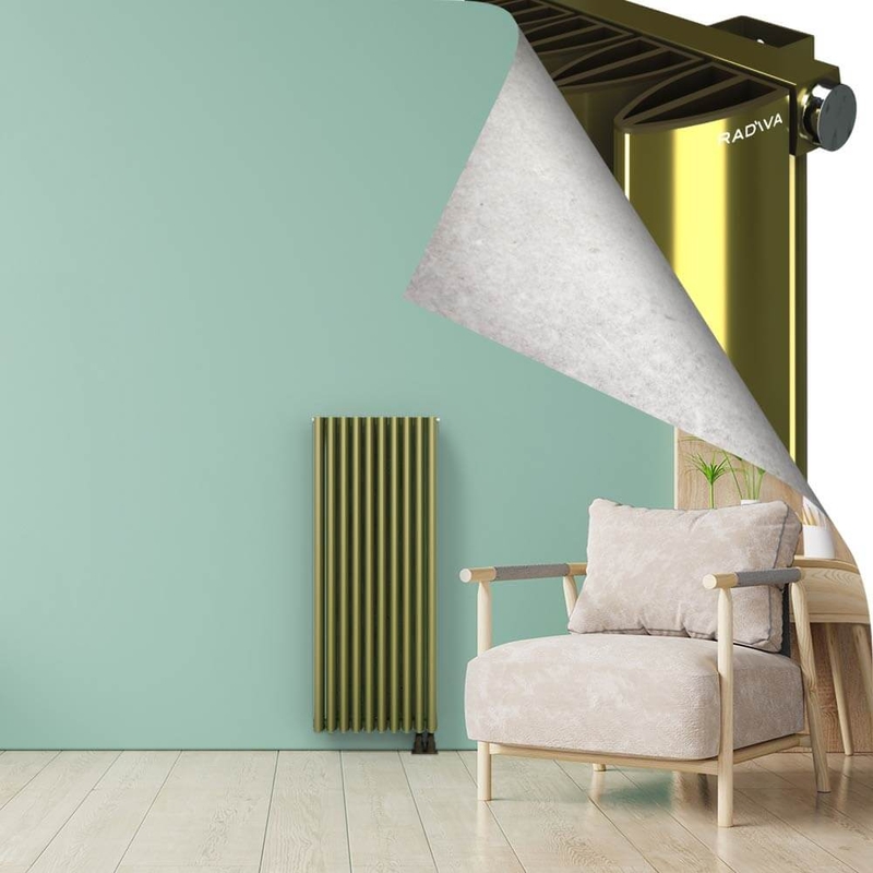SIMI Radiateur en Aluminium 1200x470 Plasma Laiton