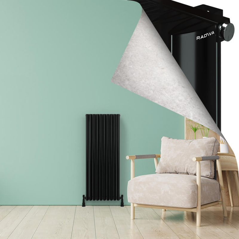 SIMI Radiateur en Aluminium 1200x470 Plasma Noir