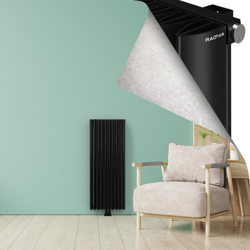 SIMI Radiateur en Aluminium 1200x470 Plasma Noir - Thumbnail