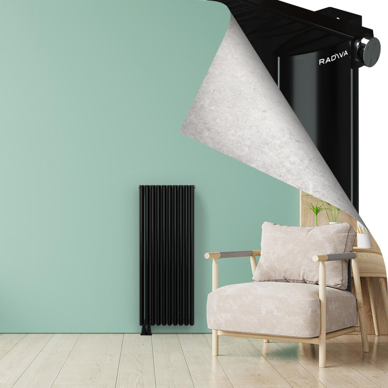 SIMI Radiateur en Aluminium 1200x470 Plasma Noir