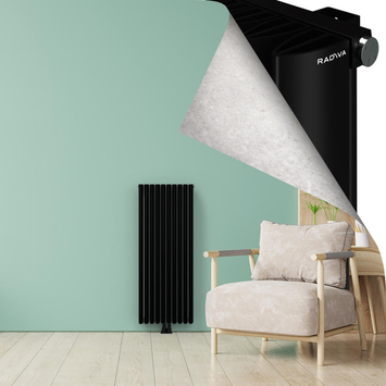 SIMI Radiateur en Aluminium 1200x470 Noir - Thumbnail