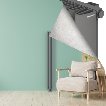 SIMI Radiateur en Aluminium 1800x185 Gris - Thumbnail
