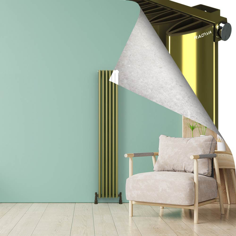 SIMI Radiateur en Aluminium 1800x280 Plasma Laiton