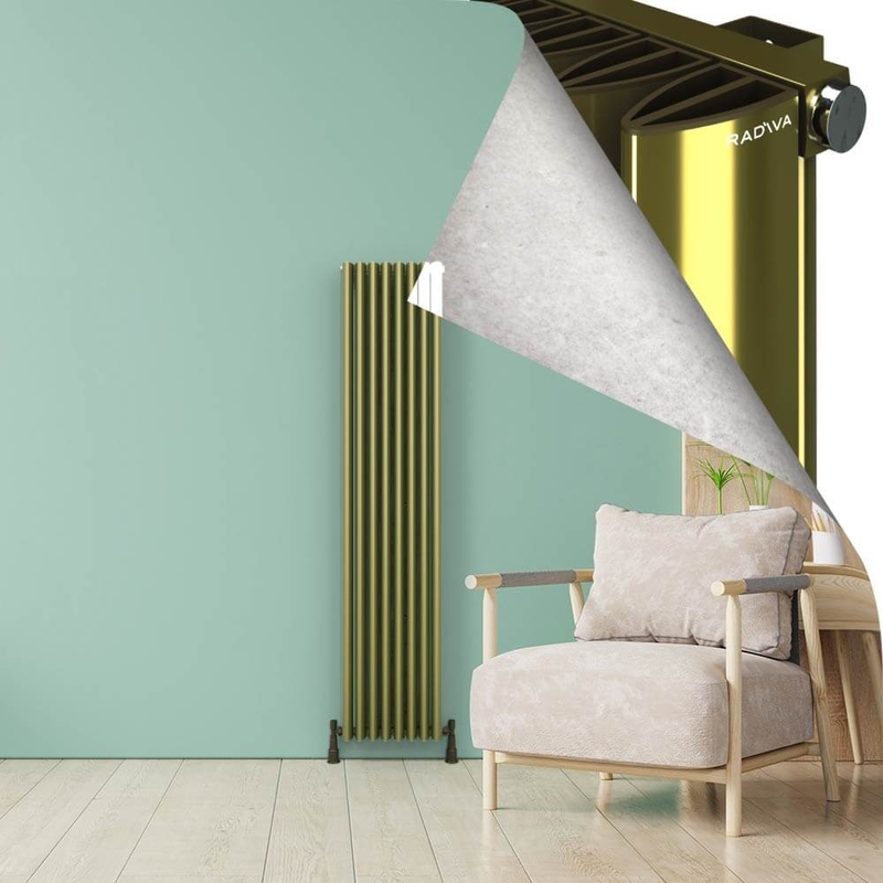 SIMI Radiateur en Aluminium 1800x375 Plasma Laiton