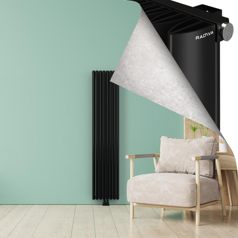 SIMI Radiateur en Aluminium 1800x375 Plasma Noir