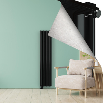 SIMI Radiateur en Aluminium 1800x375 Plasma Noir - Thumbnail