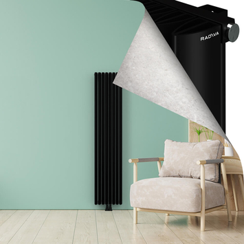 SIMI Radiateur en Aluminium 1800x375 Noir - Thumbnail