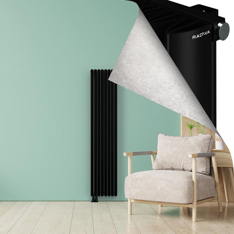 SIMI Radiateur en Aluminium 1800x375 Noir