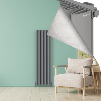 SIMI Radiateur en Aluminium 1800x470 Gris - Thumbnail