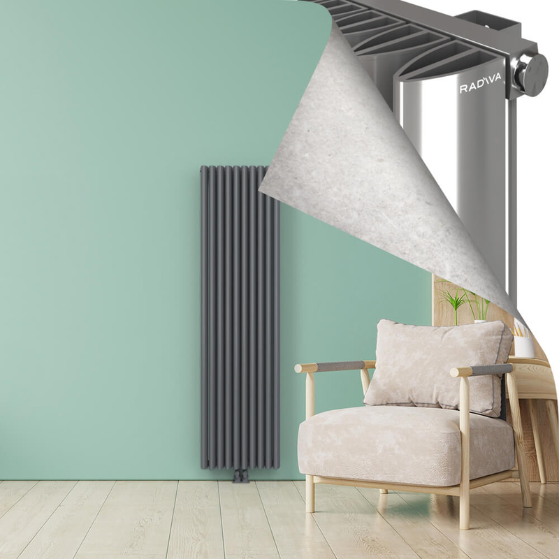 SIMI Radiateur en Aluminium 1800x470 Plasma Gris