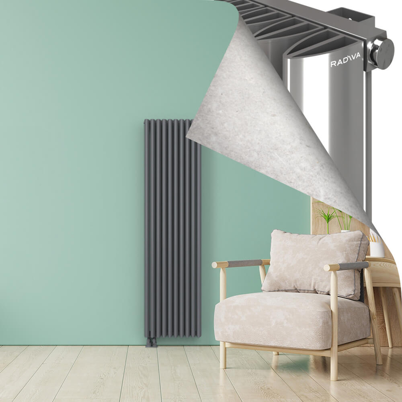SIMI Radiateur en Aluminium 1800x470 Plasma Gris