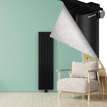 SIMI Radiateur en Aluminium 1800x470 Plasma Noir - Thumbnail