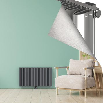 SIMI Aluminium Radiator 600x1040 Plasma Grey - Thumbnail